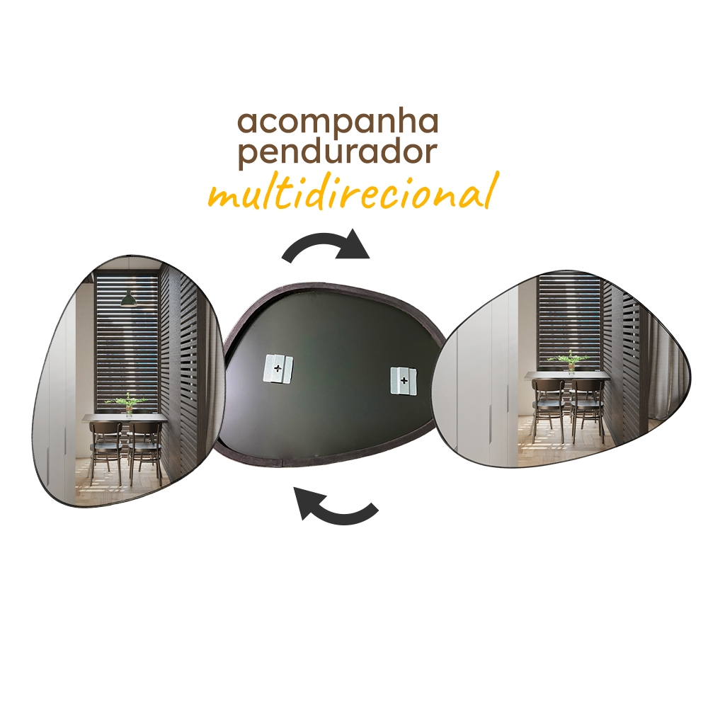 Espelho Decorativo de Parede Bluima