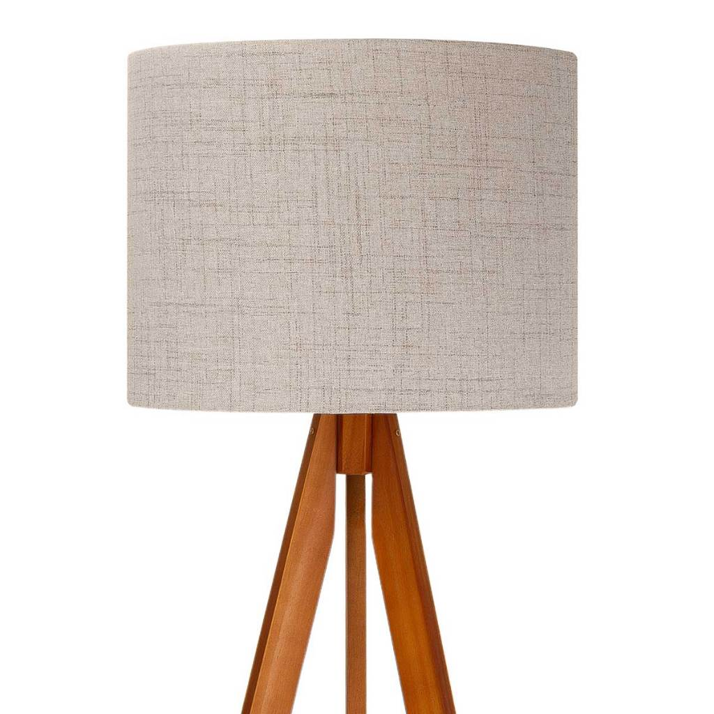 Luminária De Chão Madeira Moderna